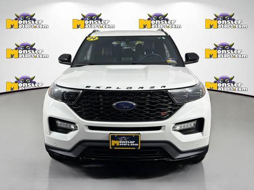 Star White Metallic Tri-Coat 2024 Ford Explorer ST