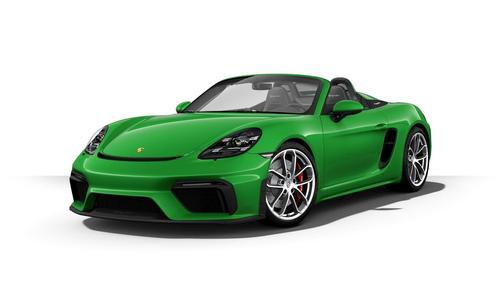Python Green 2021 Porsche 718 Spyder