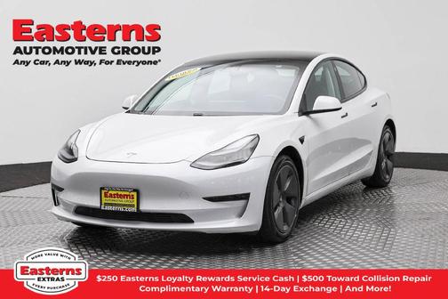 Pearl White Multi-Coat 2021 Tesla Model 3 Long Range