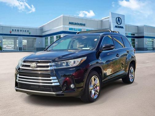 Midnight Black Metallic 2019 Toyota Highlander Limited