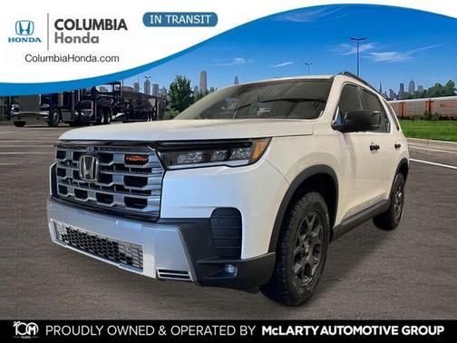 Platinum White Pearl 2026 Honda Pilot TrailSport