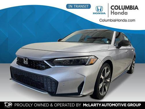 Solar Silver Metallic 2026 Honda Civic Hybrid Sport Touring