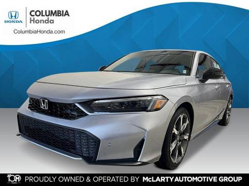 Solar Silver Metallic 2026 Honda Civic Hybrid Sport Touring