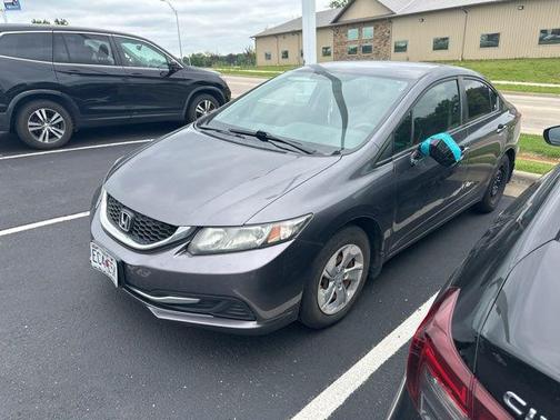 Modern Steel Metallic 2015 Honda Civic LX