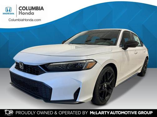 Platinum White Pearl 2026 Honda Civic Sport