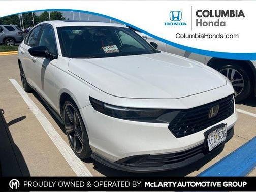 Platinum White Pearl 2024 Honda Accord Hybrid Sport