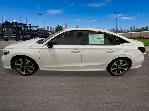 Platinum White Pearl 2026 Honda Civic Hybrid Sport Touring