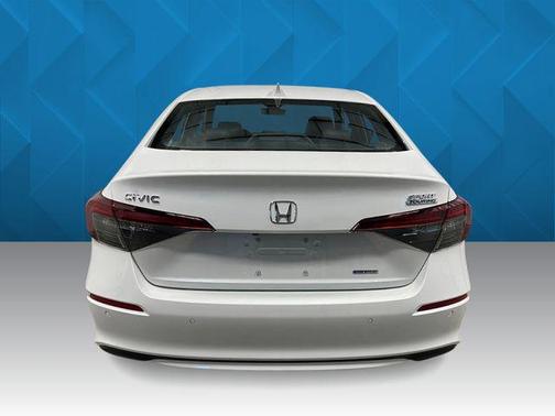 Platinum White Pearl 2026 Honda Civic Hybrid Sport Touring