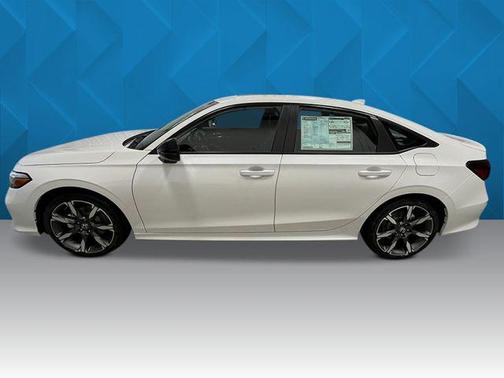 Platinum White Pearl 2026 Honda Civic Hybrid Sport Touring