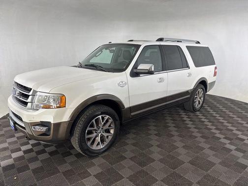 White Platinum Metallic Tri-Coat 2016 Ford Expedition EL King Ranch