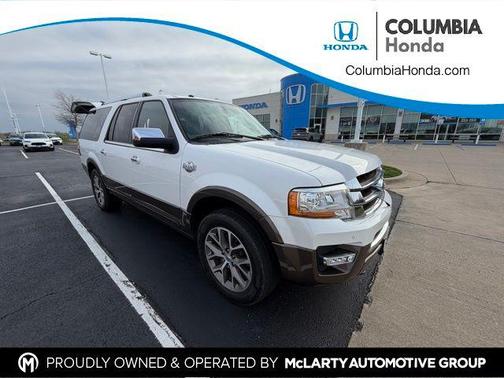 White Platinum Metallic Tri-Coat 2016 Ford Expedition EL King Ranch