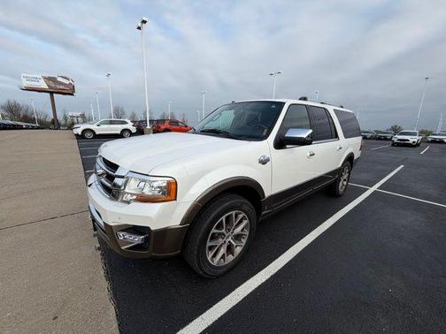 White Platinum Metallic Tri-Coat 2016 Ford Expedition EL King Ranch