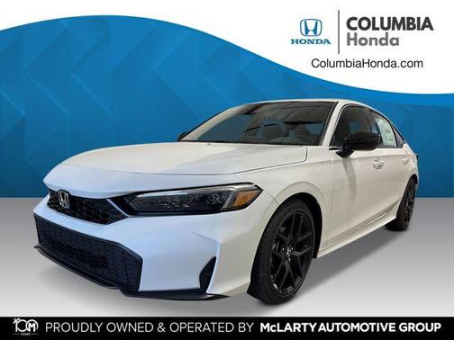 Platinum White Pearl 2026 Honda Civic Sport