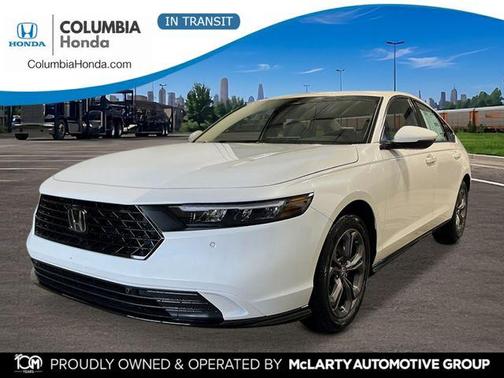 Platinum White Pearl 2026 Honda Accord Hybrid EX-L