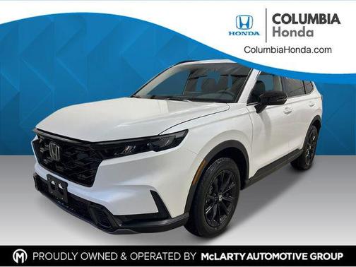 Platinum White Pearl 2025 Honda CR-V Hybrid Sport AWD
