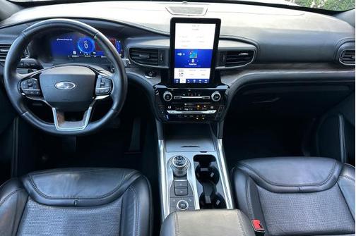 STAR WHITE MET TRI-COAT 2021 Ford Explorer PLATINUM