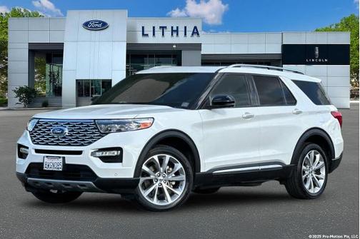 STAR WHITE MET TRI-COAT 2021 Ford Explorer PLATINUM
