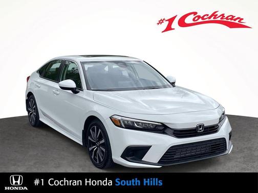 Platinum White Pearl 2023 Honda Civic EX