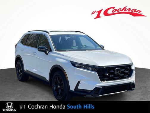 Platinum White Pearl 2023 Honda CR-V Hybrid Sport AWD