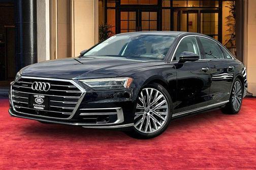 Blue 2019 Audi A8 55