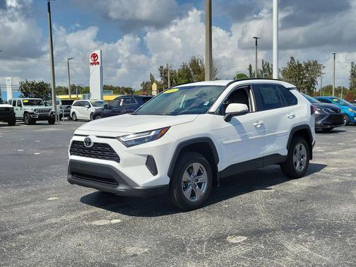 White 2022 Toyota RAV4 XLE