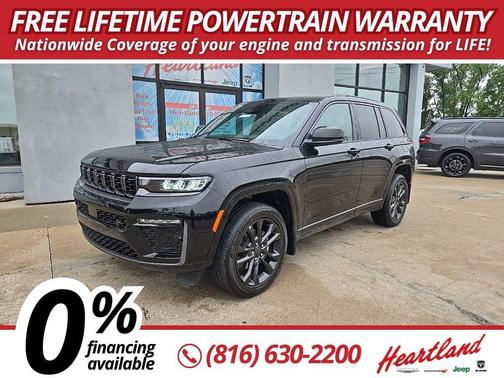 Diamond Black Crystal Pearl-Coat Exterior Paint 2026 Jeep Grand Cherokee Limited