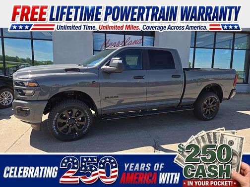 Ceramic Gray Clear-Coat Exterior Paint 2026 RAM 2500 Big Horn Crew Cab 4x4 6'4' Box