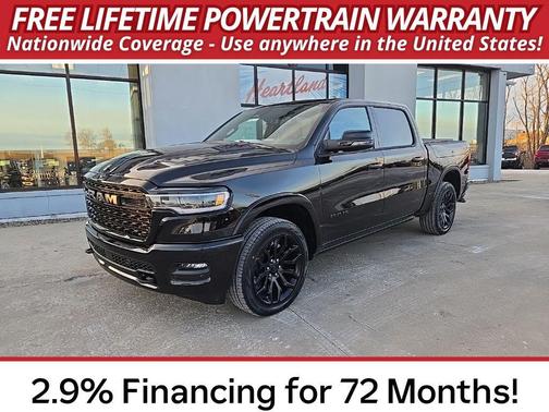 Diamond Black Crystal Pearl-Coat Exterior Paint 2026 RAM 1500 Limited
