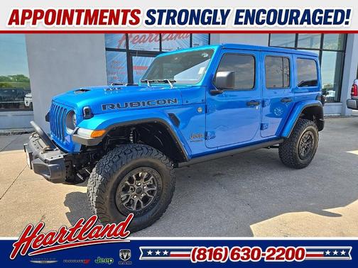 Hydro Blue Pearlcoat 2022 Jeep Wrangler Unlimited Rubicon 392