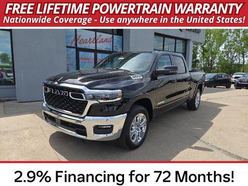 Diamond Black Crystal Pearl-Coat Exterior Paint 2026 RAM 1500 Big Horn/Lone Star