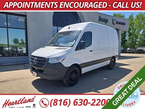 Arctic White 2025 Mercedes-Benz Sprinter 2500 Standard Roof