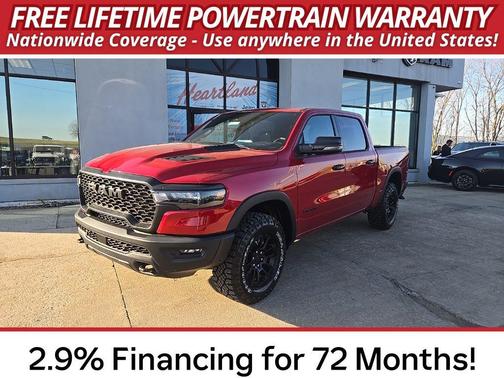 Molten Red Pearl-Coat Exterior Paint 2026 RAM 1500 Rebel