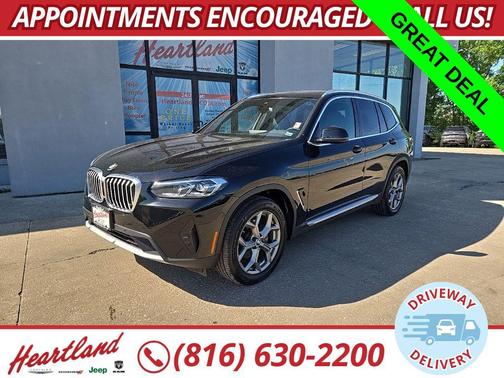 Black Sapphire Metallic 2024 BMW X3 xDrive30i