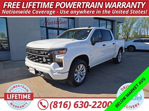 Summit White 2025 Chevrolet Silverado 1500 Custom