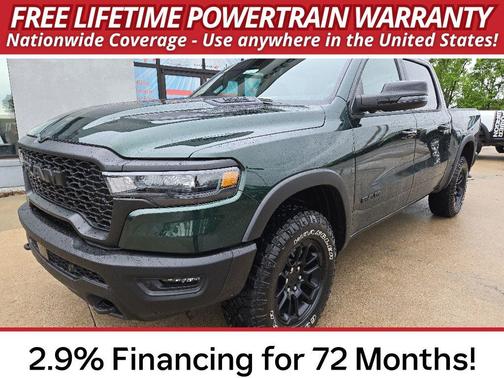 Serrano-Green Metallic Exterior Paint 2026 RAM 1500 Rebel