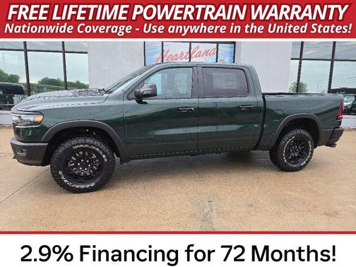 Serrano-Green Metallic Exterior Paint 2026 RAM 1500 Rebel