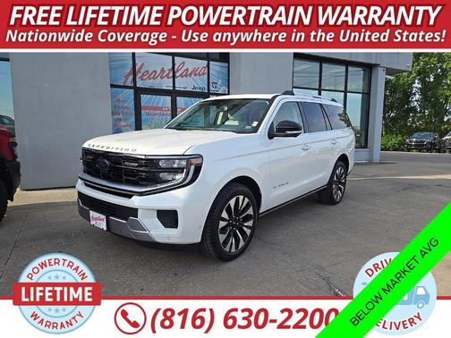 Star White Metallic Tri-Coat 2025 Ford Expedition Platinum