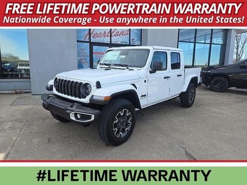 Bright White Clear-Coat Exterior Paint 2026 Jeep Gladiator Sahara 4x4