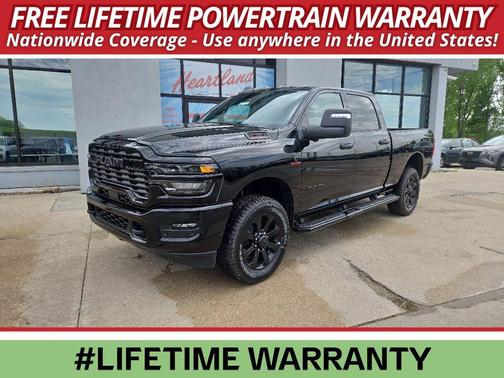 Diamond Black Crystal Pearl-Coat Exterior Paint 2026 RAM 2500 Big Horn Crew Cab 4x4 6'4' Box