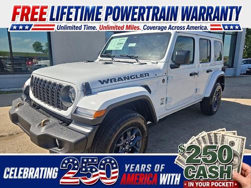 Bright White Clear-Coat Exterior Paint 2026 Jeep Wrangler 85th Anniversary