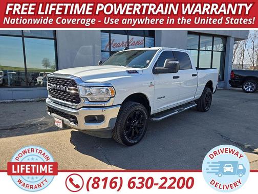 Bright White Clearcoat 2024 RAM 2500 Big Horn Crew Cab 4x4 6'4' Box