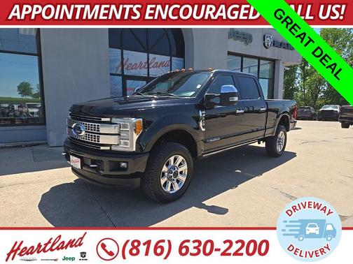 Shadow Black 2017 Ford F-350 Platinum
