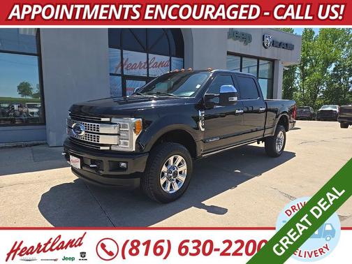 Shadow Black 2017 Ford F-350 Platinum
