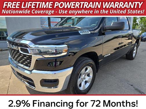 Diamond Black Crystal Pearl-Coat Exterior Paint 2026 RAM 1500 Tradesman