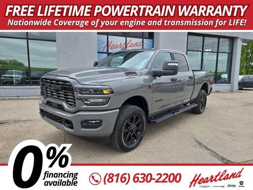 Ceramic Gray Clear-Coat Exterior Paint 2026 RAM 2500 Big Horn Crew Cab 4x4 6'4' Box