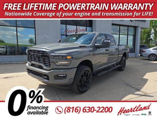 Ceramic Gray Clear-Coat Exterior Paint 2026 RAM 2500 Big Horn Crew Cab 4x4 6'4' Box