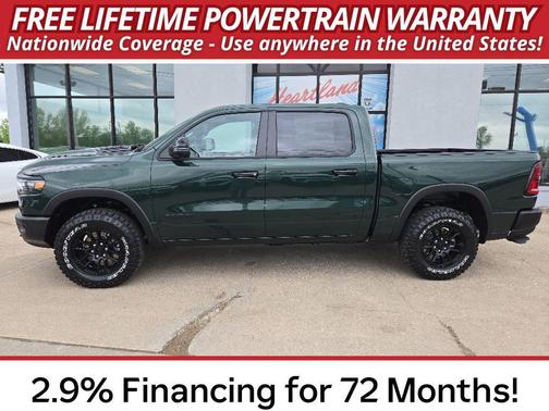 Serrano-Green Metallic Exterior Paint 2026 RAM 1500 Rebel