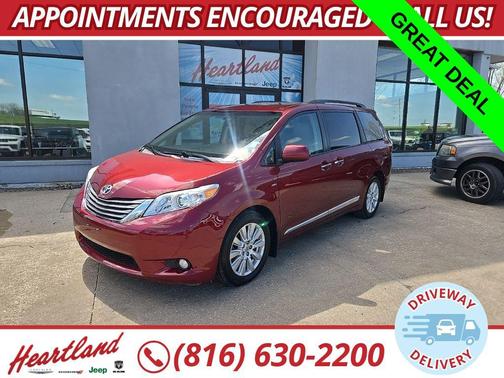 Salsa Red Pearl 2017 Toyota Sienna XLE Premium