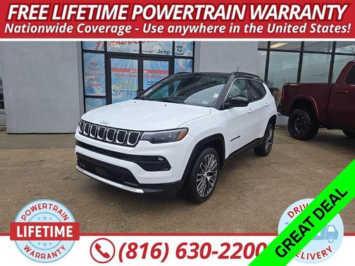 Bright White Clearcoat 2023 Jeep Compass Limited
