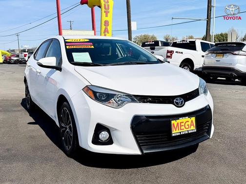 Super White 2015 Toyota Corolla S